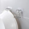 Stainless Steel Washbasin Hooks Storage Racks Punch-Free Bathroom Basin Hook Save Space Wall Mount Storage Hooks Holders Shelf