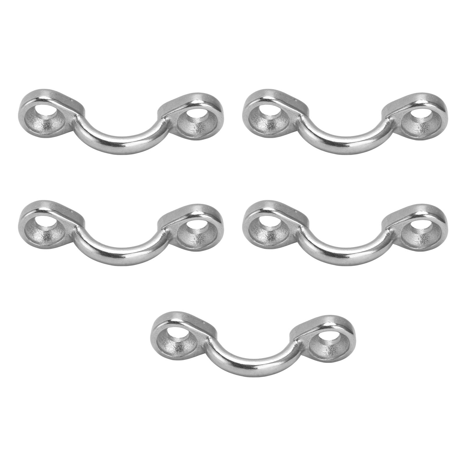 

5 шт. Палубная петля-стропа из нержавеющей стали 316, проушина для крепления, якорное крепление, морская, для каяка, каноэ, такелаж, 5 мм