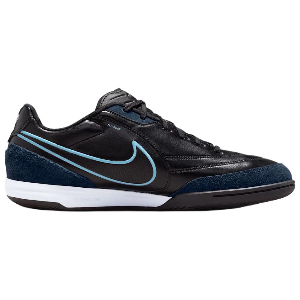 Nike Tiempo Streetgato IC Low Black Ice Blue Unisex Sneakers Obsidian HQ7017-046