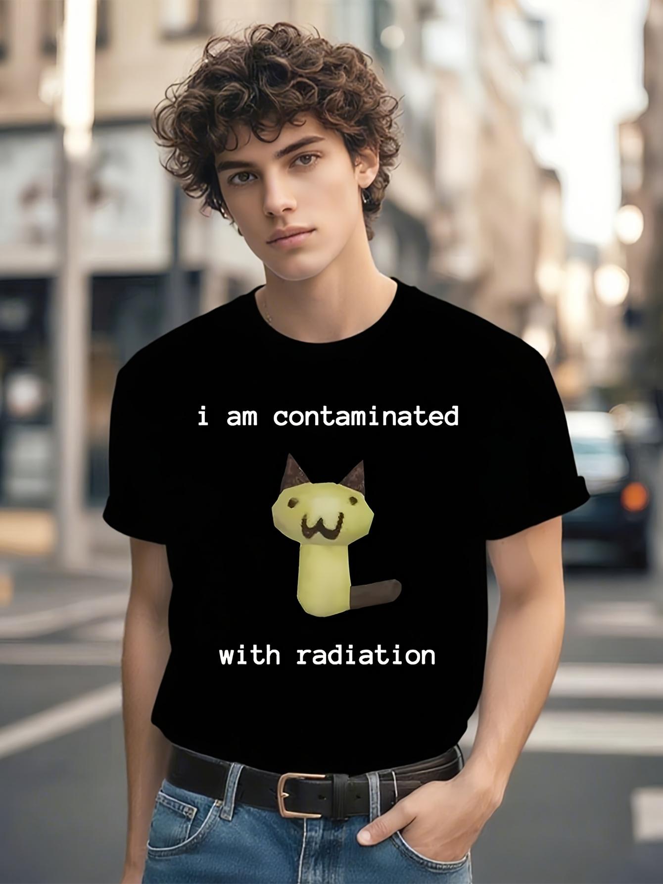 Funny Tshirt Funny Radiation Contamination Cat Meme Tshir... XXXXL