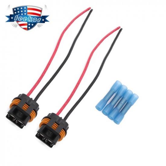 2x Fan Cooling Connector Plug Wiring Harness Fit for Corvette TPI LT1 LS1 LS6