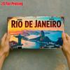 D Flat  Pc D Flat Posters D Printed  Item Z Sign Featuring Rio De Janeiro Landmarks Outdoor Plaque  Wall Decor