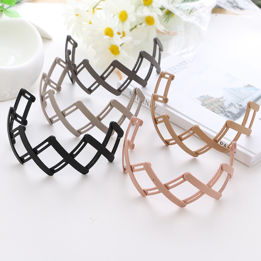 Simple New Telescopic Headband New Portable Folding Hairpin Ladies Non-slip Hairpin Hair Accessories Fashion