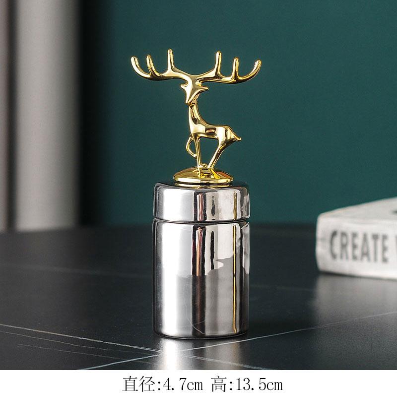 Luxury Toothpick Jar Decoration Living Room Home Personalized Creative Cotton Swab Box Storage Box European Desktop Ornaments