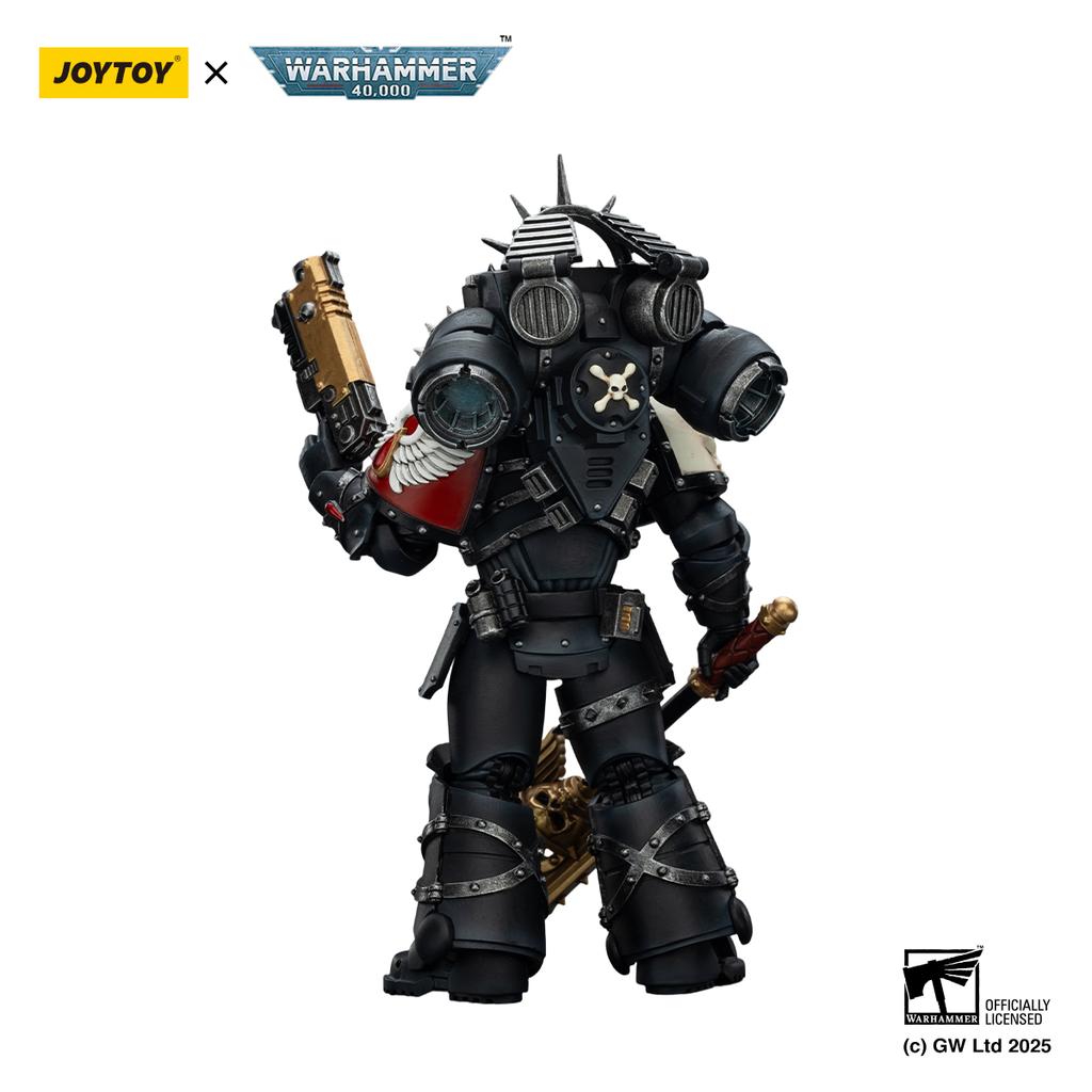 [Vorverkauf] JOYTOY 1/18 Actionfigur Warhammer 40K Blood Angels Lemartes Mit Sprungrucksack,Blutiger Crozius Absolver Boltpistole Spielzeug
