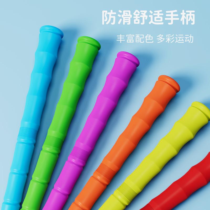 Manufacturer Wholesale Bamboo-joint Jump Ropes for Adults, Children, and Students with Fitness Patterns, Suitable for Beginners