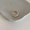 French Retro Pearl & Stone Drip Oil Metal Ring: Chic, Versatile, Elegant Women's Finger Accessory