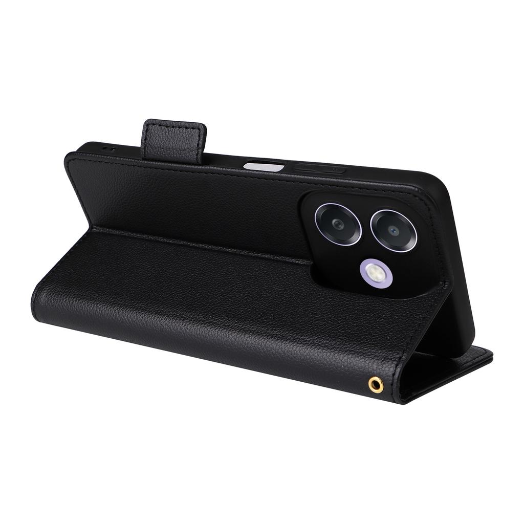 Phone Case for Oppo A3x 5G/A3X 4G/A3 4G/A3 5G/A40M 4G/A40 4G/A3i 5G/A60 5G Litchi Texture PU Leather Wallet Phone Cover