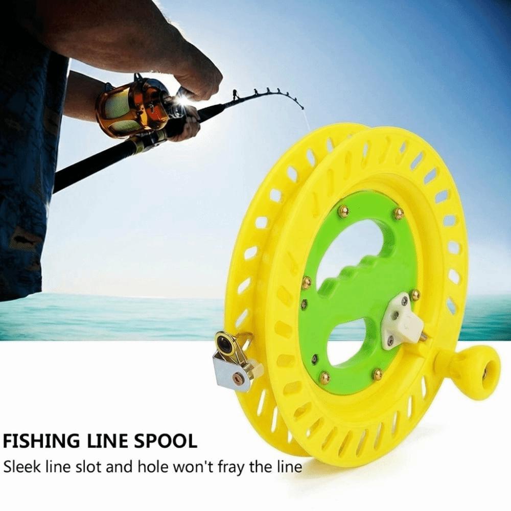 Plastic Fishing Kite Line Spool 8.7 Inch Kite Line Spool Reel Kite Winding Reel  Coastal Beach жёлтый