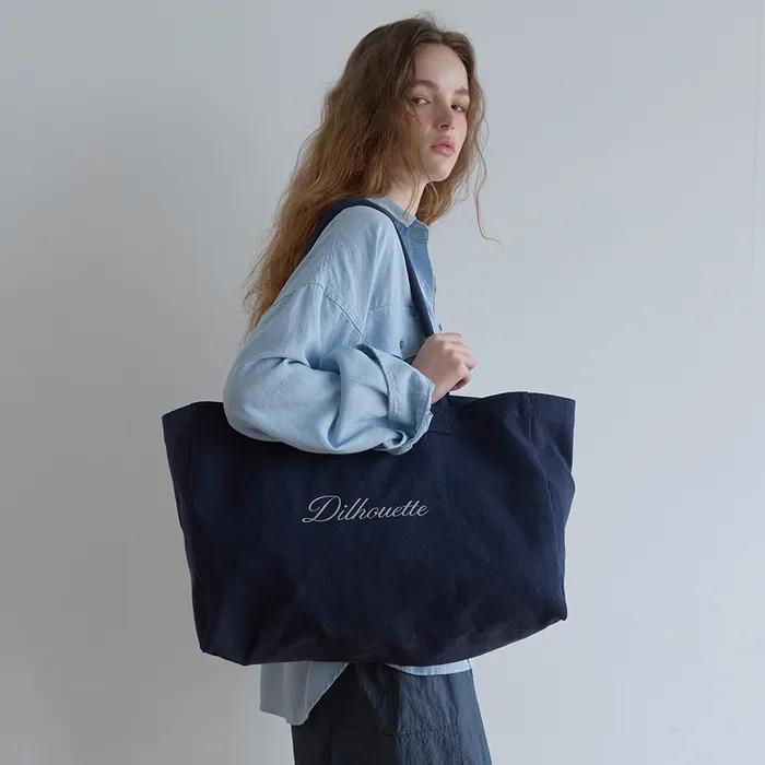 Calm Canvas Tote (Dusk Navy)