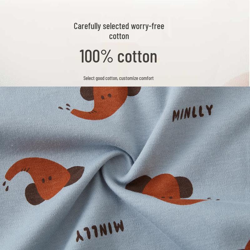 Pure Cotton Long Sleeve Baby Romper with Double Layer Belly Protection - Spring/Autumn Butterfly Harem Suit for Newborns
