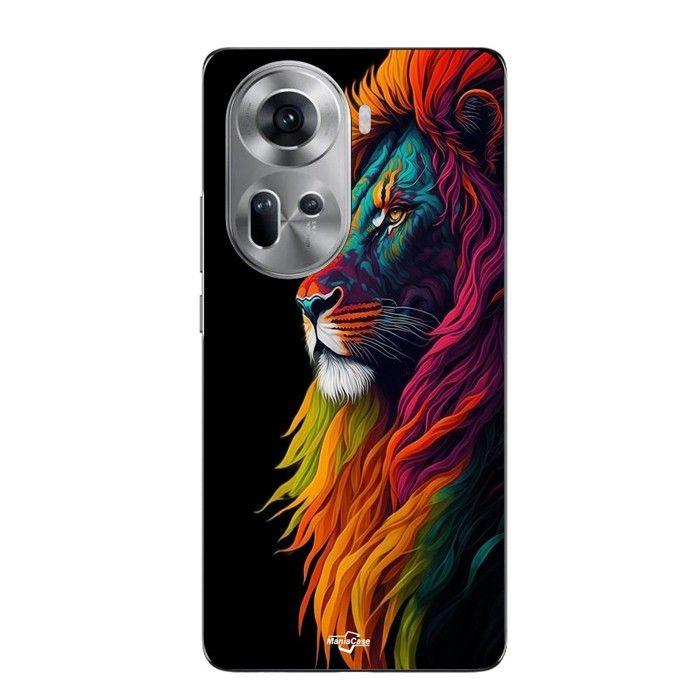 Coque Pour Oppo Reno 11 5g Lion Majestueux Coloré Maniacase