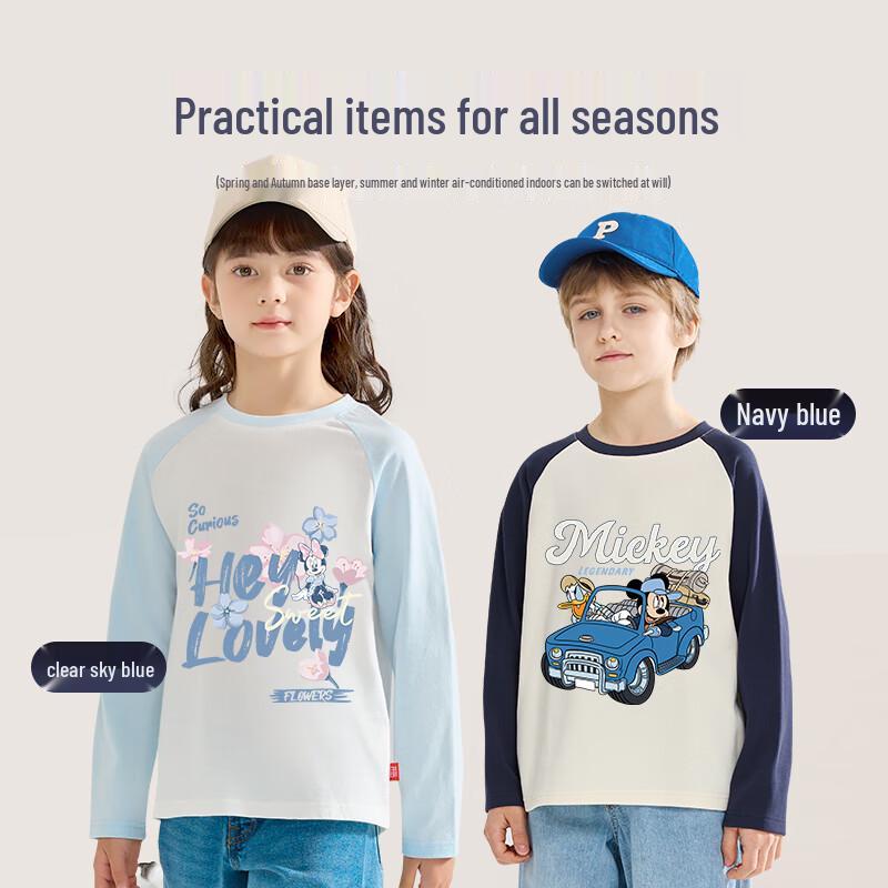 Disney Kids' Pure Cotton Cartoon Long-Sleeve Top
