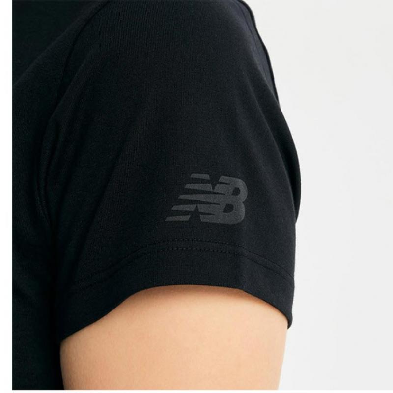 New Balance Short Sleeve Tee Lqj Nbnee2w432 19 Women Blur Graphic Semi Crop Short Sleeve Tee