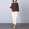 2024 Korean Style Petite Mom Casual Fashion Sweatshirt Two-Piece Set