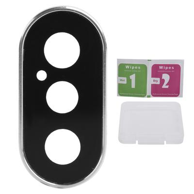 Película de Vidro Temperado para Câmera de Celular Capa Protetora de Lente de Câmera Traseira para iPhone XXR para iPhone X Preto