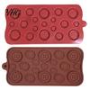 Fondant Cake Decoration Button Silicone Mold, Food Grade Non Stick Chocolate Candy Making Casting Shape Baking Mold Tray, Flexible Easy Release
