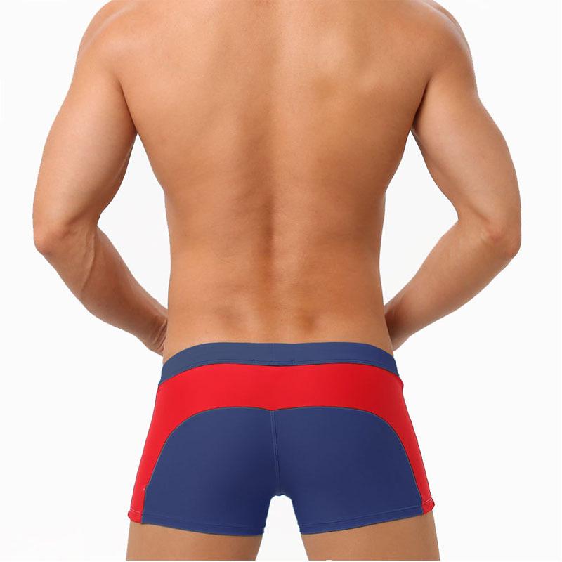 

Мужские плавки-шорты с низкой посадкой, однотонные, пэчворк, со шнурком и молнией M