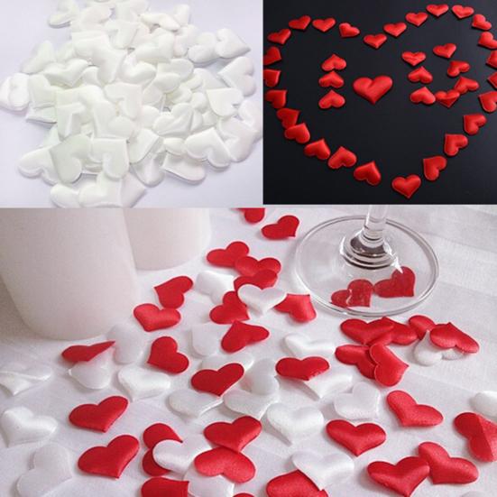 100Pcs Romantic Married Love Heart Sparkle Confetti Table Wedding Party Scatter