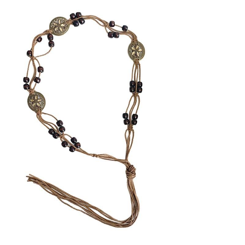 Korean Style Decorative Women's Casual Waist Chain Hand-woven Belt Bohemian Women's Waist Belt