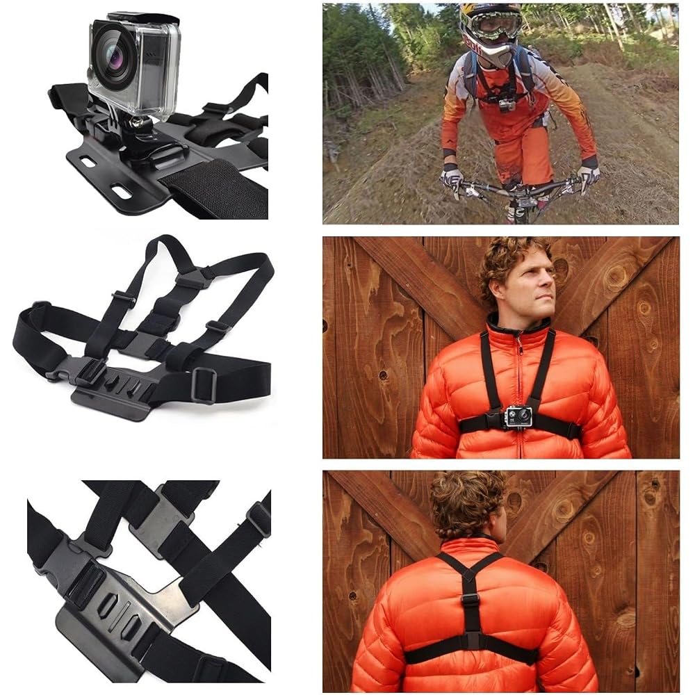 AKASO 14-in-1 Sports Camera Accessory Bundle Kit for GoPro Hero and AKASO DRAGON TOUCH Action Cameras