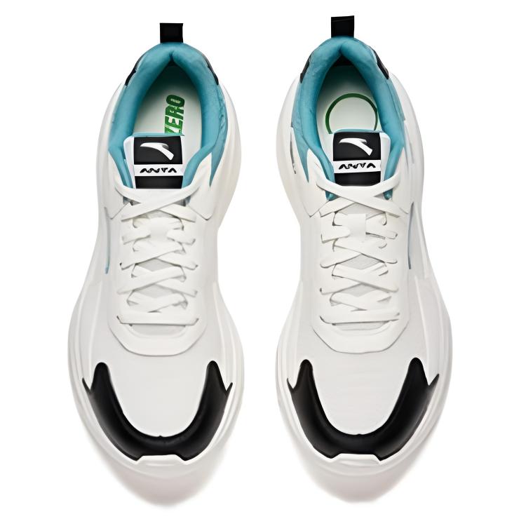 Anta Comfortable Fashion Versatile Non-Slip Wear-Resistant Low-Top Casual Short Distance Running Shoes Men sneaker White Black Green 912525570-3