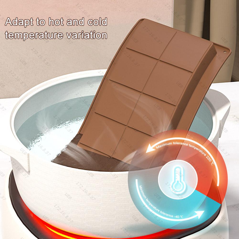 1/2 STÜCK 10-Loch Schokoladenriegelform 3D Silikon Dubai Schokoladenform für gefüllten Riegel Silikonformen Geburtstagstorte Handgemachte Geschenke