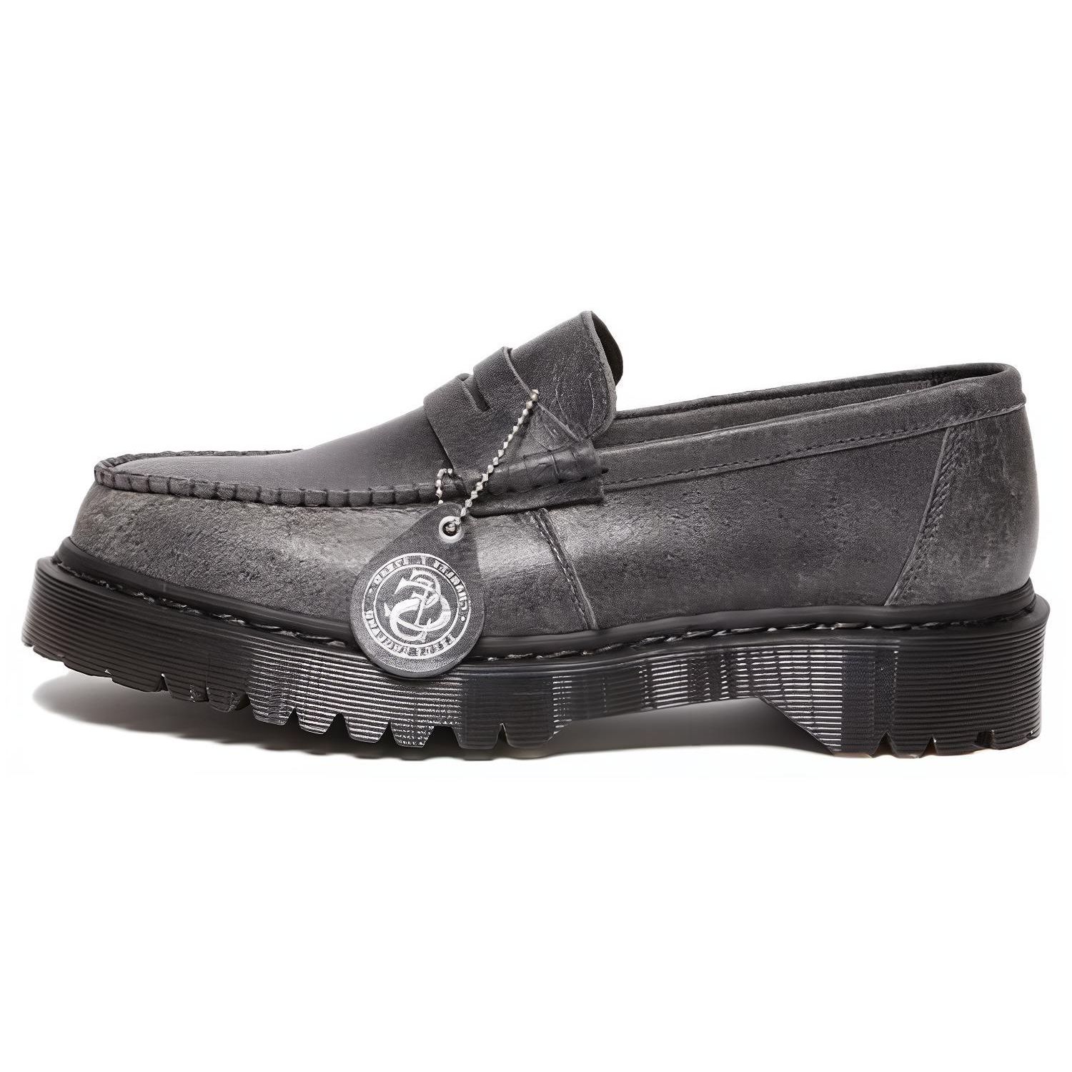 

Dr. Martens Лоферы слипоны с круглым носком Унисекс лоферы Средне-серые 31013053 36