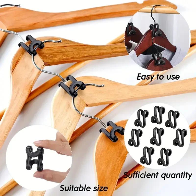 Wardrobe Hanger Hooks Organizer Connect Multifunction Cascading Plastic Bedroom Wardrobe Storage Space Saving Coat Hook,Hanger