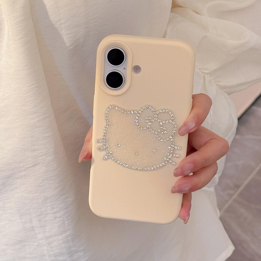 Funkelnde Katzen-iPhone Hülle für Apple iPhone 16, 17 und 18 Pro Max, Luxuriöses 3D Design, Sturzschutz