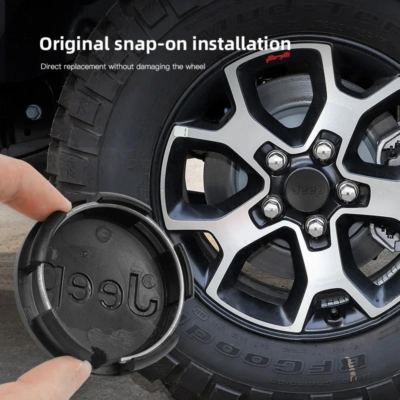 Pro Jeep Pro Jeep Grand Cherokee Wrangler JK Gladiator Compass Renegade Patriot 4ks Středový emblém logo náboje kola auta Příslušenství
