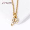 Classic A-Z Initial Letter Pendant Necklace Female 18K Gold Plated Simple Choker Neck Chain Woman Necklaces Jewelry Gifts