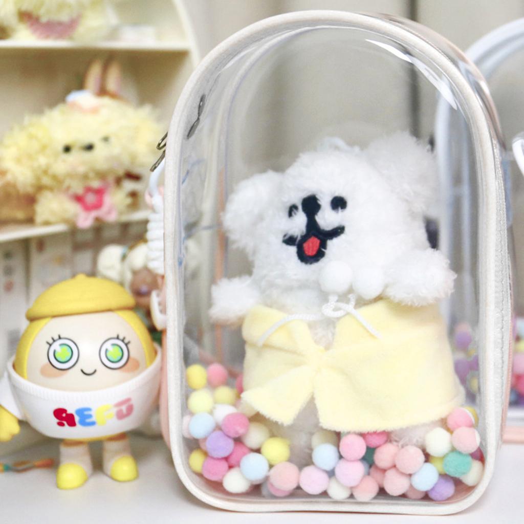 Portable Doll Storage Bag Transparent Doll Figure Display Bag Clear Pouches Suitable for Preventing Scratches