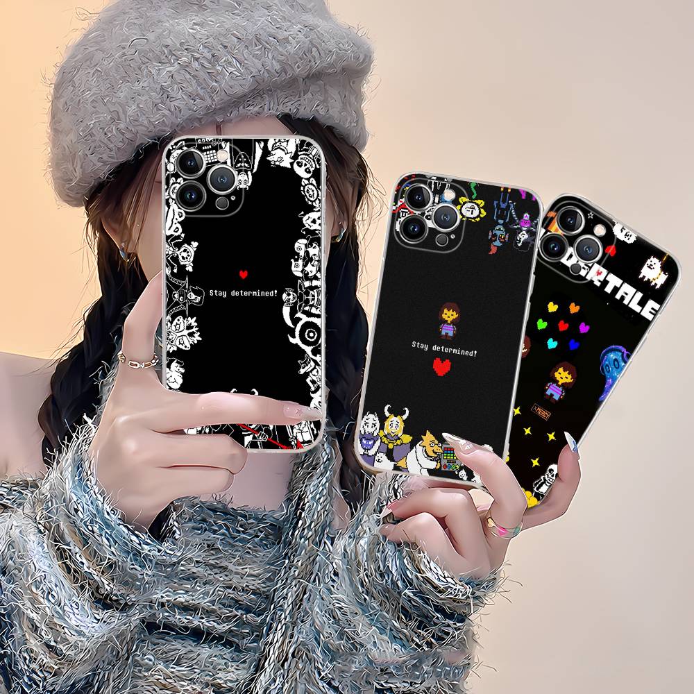U-Undertale Phone Case For IPhone 17 16 15 Plus 14 13 Mini 12 11 Pro Max Soft Shell Cover