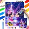 Mickey Minnie Mouse Oil Painting Art Set Handmade Diy Gift Home Decoration