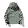 Unisex Spring Breathable Windproof Waterproof Jacket Removable Hood Stand Collar Thin Lightweight Hard Shell Outdoor Climbing Coat