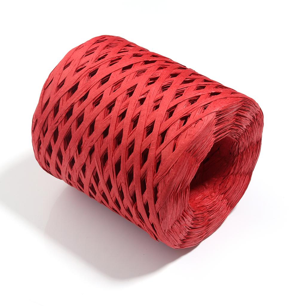 200M/roll Raffia Straw Yarn Colorful Paper Braided Rope for Handmade Craft Knitting Crocheting Threads DIY Bouquet Gift Package