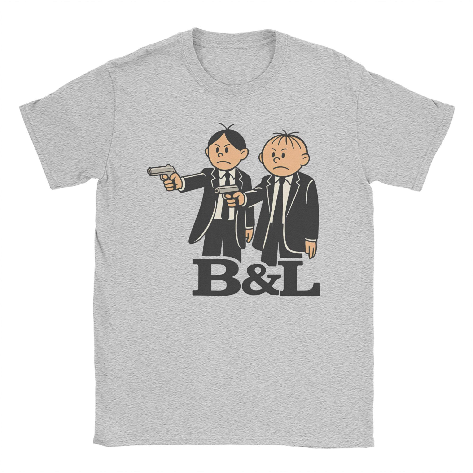 

Novelty Boleks and Loleks T-Shirt for Men Round Collar Pure Cotton T Shirt Funny Short Sleeve Tees Big Size Clothing L