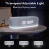 1 Set Digital Alarm Clock with Wireless Charging Dimmable LED Night Light
