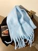 Winter Scarf For Women Cashmere Warm Solid Pashmina Blanket Wraps Female Thick Soft Bufanda Big Tassel Shawl Long Poncho Echarpe