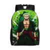 Zoro Battaglia Anime Zaino Ones Pieces Ragazzo Ragazza Poliestere Zaini Universitari Durevoli Moderne Borse Scolastiche Zaino