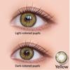 Color Contact Lenses European Blend Effect Green and Blue eyes, Natural and daily color, 14.2mm Yearly Use Soft Lens