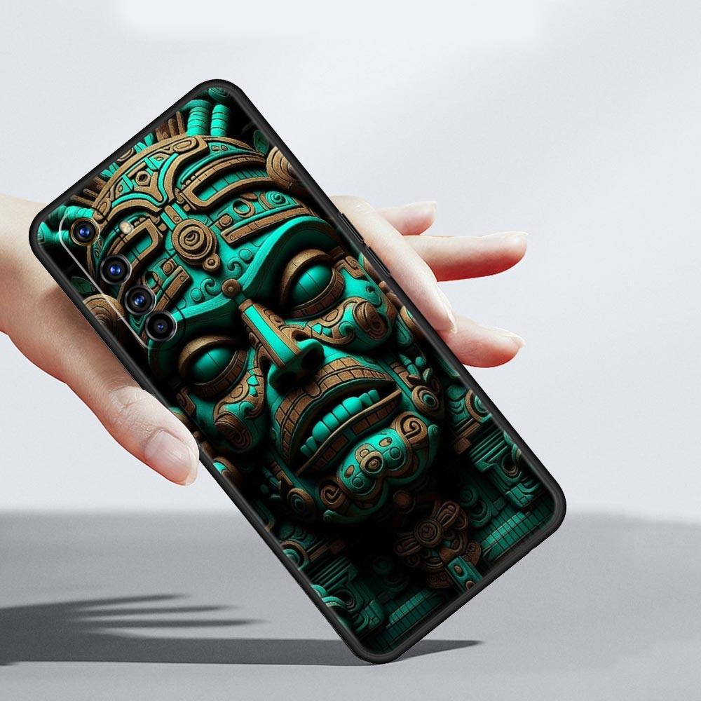 Vintage Totem Painting Soft TPU For Realme 13 12 11 10 9 Pro Plus GT3 GT2 C21 C25 C35 C53 C55 C67 Pro 5G Phone Case Cover Capas