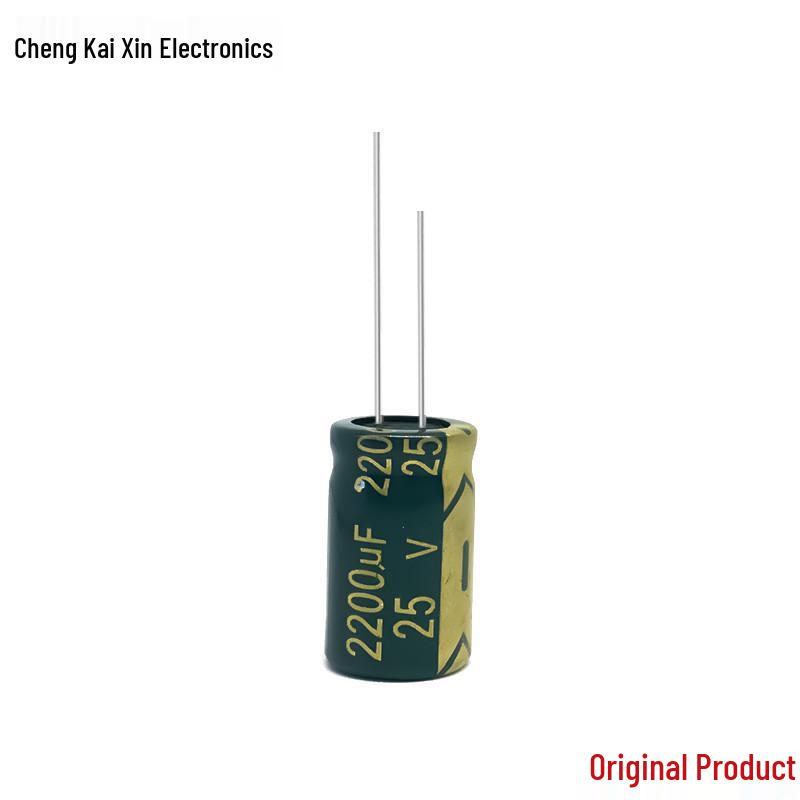 Original Authentic 25V 2200uF Aluminum Electrolytic Capacitor, High Frequency Series, 13X21 Size, Large Stock Available.