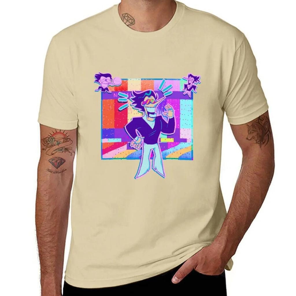 Spamton Deltarune T-shirt plusstorlekar sublim estetisk kläder anime herr grafiska t-shirts hip hop