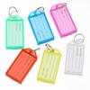 10-50pcs Colorful Plastic Keychain Key Tags Label With Split Ring For Diy Numbered Name Baggage Tag Id Label Name Tags