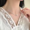 French Vintage-Inspired Pearl & Silver Necklace: Elegant, Versatile, High-Class Design