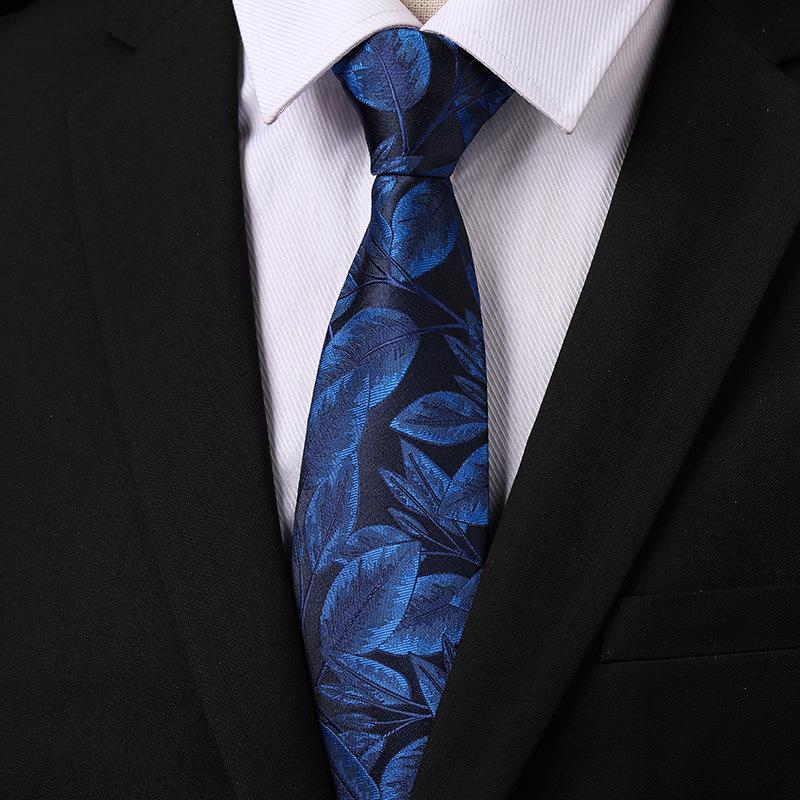 Fashion Versatile Casual Men And Women Retro Hong Kong Style Business Dress Groom Wedding Korean Version 8Cm Hand-Patterned Tie