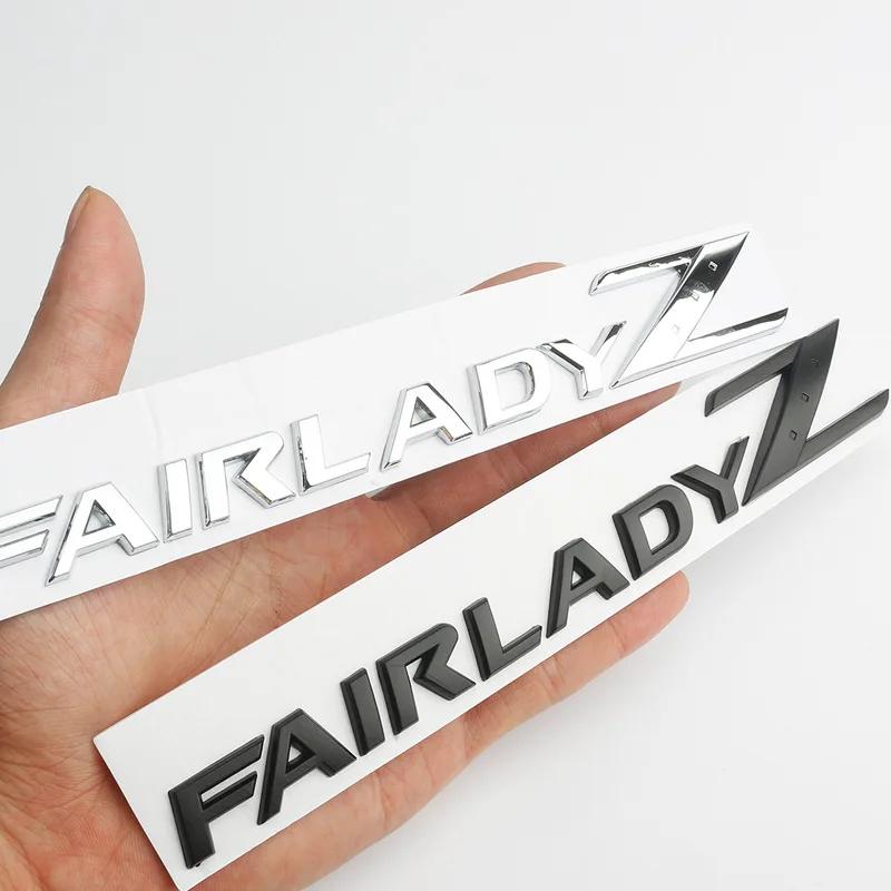 3D Letters Fairlady Z Logo Rear Boot Trunk Emblem Badge For Nissan Nismo 350Z 370Z Z33 GTR Side Fender Car Sticker Decals