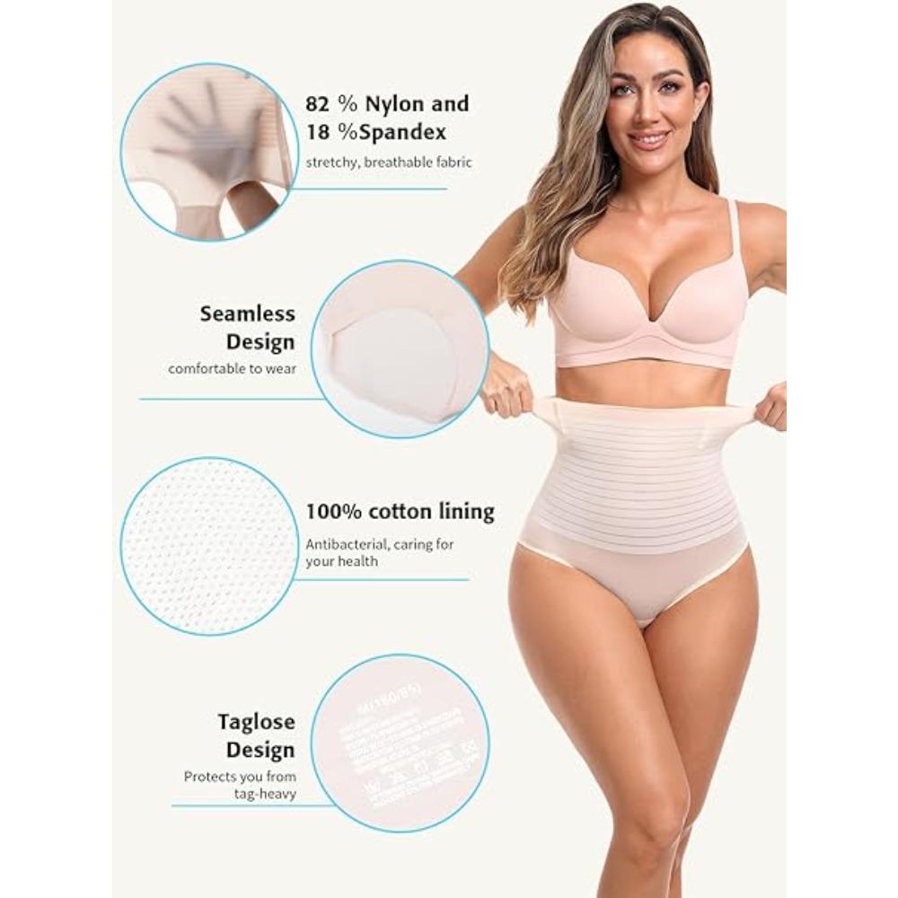 CHARMLEAKS Shapewear for Women Body Shaper Trousers Tummy Control Underpants Soft and Comfortable Shaping Underwear Hip Lifting Bodice Pants